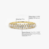 14K Gold Stackable Vertical Baguette Diamond Ring Ferkos Fine Jewelry