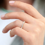 14K Gold Stackable Vertical Baguette Diamond Ring  Ferkos Fine Jewelry