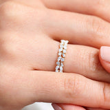 14K Marquise Baguette and Round Diamond Anniversary Band Ferkos Fine Jewelry