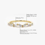 14K Slanted Baguette Diamond Stacking Ring Ferkos Fine Jewelry