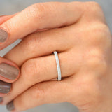 14K Double Row Micro Pave Diamond Ring Ferkos Fine Jewelry