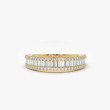 14K Baguette Diamond Anniversary Ring 0.75ctw 14K Gold Ferkos Fine Jewelry