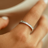 14K Prong Setting Full Eternity Baguette Diamond Ring Ferkos Fine Jewelry