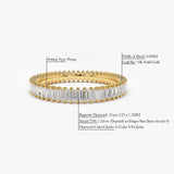 14K Prong Setting Full Eternity Baguette Diamond Ring Ferkos Fine Jewelry