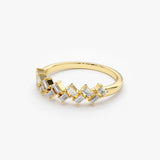 14K Zig Zag Baguette Diamond Ring Ferkos Fine Jewelry