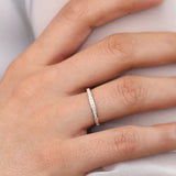 14k Channel Setting Princess Cut Half Eternity Diamond Ring Ferkos Fine Jewelry