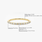 14K Ultra Thin Half Eternity Baguette Diamond Stackable Ring Ferkos Fine Jewelry