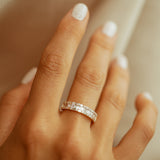 14K Baguette & Round Diamond Wedding Band Ferkos Fine Jewelry