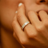 14K Baguette & Round Diamond Wedding Band Ferkos Fine Jewelry