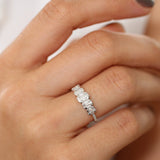 14K Graduating Baguette Diamond Anniversary Ring Ferkos Fine Jewelry