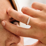 14k Diamond Cluster Anniversary Ring Ferkos Fine Jewelry