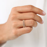 14K Unique Baguette Diamond Wedding Ring Ferkos Fine Jewelry