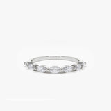14k Marquise Cut Diamond Anniversary Band Ferkos Fine Jewelry
