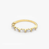 14k Marquise Cut Diamond Anniversary Band Ferkos Fine Jewelry