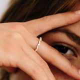 14k Marquise Cluster Stackable Wedding Ring Ferkos Fine Jewelry