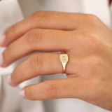 14k Baguette Diamond Pinky Ring Ferkos Fine Jewelry