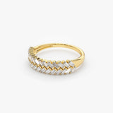 14k Step Baguette Diamond Ring Ferkos Fine Jewelry