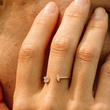 14K Gold Diamond Baguette Cuff Ring Ferkos Fine Jewelry