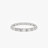 14k Bar Setting Baguette Diamond Eternity Ring Ferkos Fine Jewelry