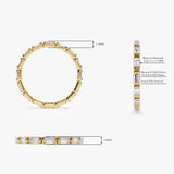 14k Bar Setting Baguette Diamond Eternity Ring Ferkos Fine Jewelry