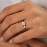 14k Pave Diamond Pinky Ring Ferkos Fine Jewelry