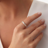 14k Double Row Diagonal Baguette Ring Ferkos Fine Jewelry