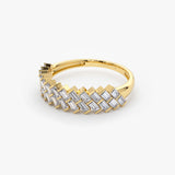 14k Double Row Diagonal Baguette Ring Ferkos Fine Jewelry