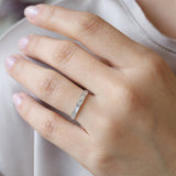 14k 3MM Baguette Diamond Channel Setting Ring Ferkos Fine Jewelry