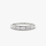14k 3MM Baguette Diamond Channel Setting Ring Ferkos Fine Jewelry