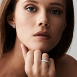 14k Gold Double Row Marquise Diamond Anniversary Ring Ferkos Fine Jewelry