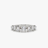 14k Mixed Cut Diamond Anniversary Ring Ferkos Fine Jewelry