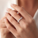 14k Mixed Cut Diamond Anniversary Ring Ferkos Fine Jewelry