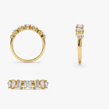 14k Mixed Cut Diamond Anniversary Ring Ferkos Fine Jewelry