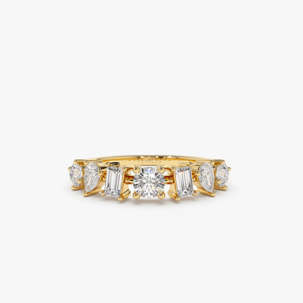 Mixed cut diamond ring Clearance