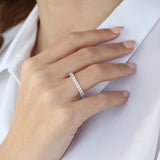 14k Basket Setting Full Eternity Diamond Ring 2.25ctw Ferkos Fine Jewelry