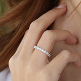 14k Basket Setting Full Eternity Diamond Ring 2.25ctw Ferkos Fine Jewelry