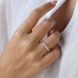 14k 7 Stone Basket Setting Diamond Ring Ferkos Fine Jewelry