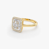 14k Unique Baguette Diamond Statement Ring Ferkos Fine Jewelry