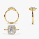 14k Unique Baguette Diamond Statement Ring Ferkos Fine Jewelry