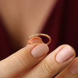 14k Baguette Diamond Dainty Full Eternity Ferkos Fine Jewelry