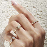 14k Pear Shape Illusion Setting Diamond Engagement Ring Ferkos Fine Jewelry