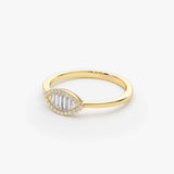 Marquise Baguette Diamond Ring in 14K Ferkos Fine Jewelry