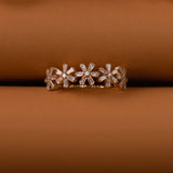 14K Baguette Diamond Multi Flower Design Ring Ferkos Fine Jewelry