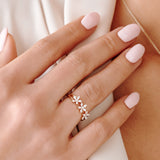 14k Marquise Diamond Multi-Flower Ring Ferkos Fine Jewelry