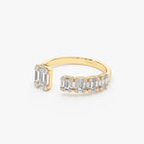 14k Floating Diamond Baguette Cut Diamond Ring Ferkos Fine Jewelry