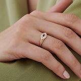 14k Marquise Shaped Ruby and Baguette Diamond Ring Ferkos Fine Jewelry