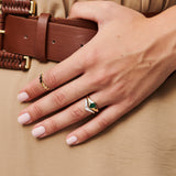 14K Baguette Diamond Curved Tiara Ring Ferkos Fine Jewelry