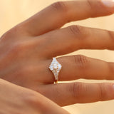 14k Art Deco Inspired Baguette Diamond Ring Ferkos Fine Jewelry