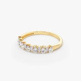 14k Pear Shaped & Tapered Baguette Diamond Anniversary Ring Ferkos Fine Jewelry