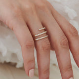 14k Diamond Spiral Ring Ferkos Fine Jewelry